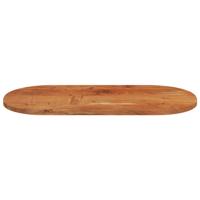 Tafelblad ovaal 80x40x3,8 cm massief acaciahout - thumbnail