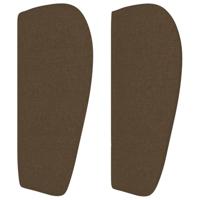 Boxspring met matras stof donkerbruin 140x200 cm - thumbnail