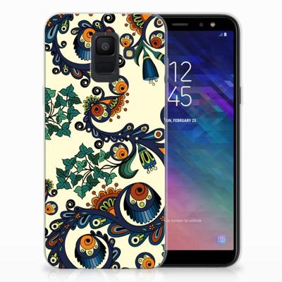 Siliconen Hoesje Samsung Galaxy A6 (2018) Barok Flower Siliconen Hoesje Samsung Galaxy A6 (2018) Barok Flower