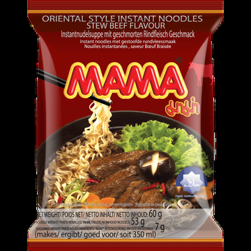 Mama Oosterse Stijl Instant Noedels Gestoofd Rundvleessmaak 60 g bij Jumbo Mama Oosterse Stijl Instant Noedels Gestoofd Rundvleessmaak 60 g bij Jumbo