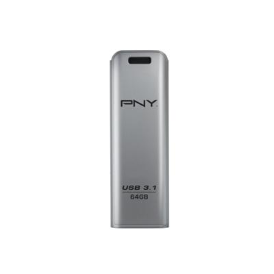 PNY Elite Steel USB-stick 64 GB Zilver FD64GESTEEL31G-EF USB-A 3.1 Gen 1