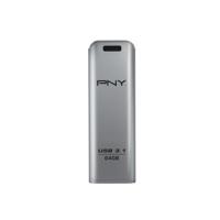PNY Elite Steel USB-stick 64 GB Zilver FD64GESTEEL31G-EF USB-A 3.1 Gen 1 - thumbnail