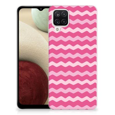 Samsung Galaxy A12 | TPU bumper | Waves Pink Samsung Galaxy A12 | TPU bumper | Waves Pink