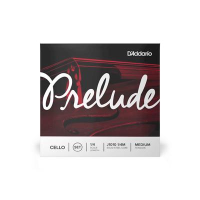 D&apos;Addario J1010 1/4M Prelude Cello String Set,1/4 Scale,Medium Tension Cellosnaar set staal