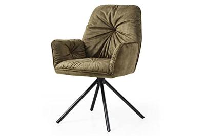 Artistiq Eetkamerstoel 'Gadi' Velvet, kleur Groen