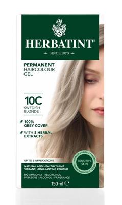 Herbatint Permanente Haarkleur Gel - 10C Zweeds Blond Herbatint Permanente Haarkleur Gel - 10C Zweeds Blond