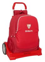Schoolrugzak met Wielen Sevilla Fútbol Club Rood 32 x 43 x 14 cm - thumbnail