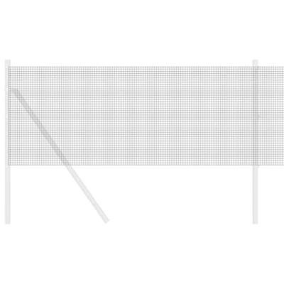 VidaXL Gelaste draadhek grijs 0.4 x 25 m