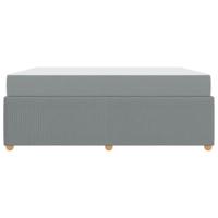 Bedframe met matras met matras Lichtgrijs 180 x 200 cm Stof - thumbnail