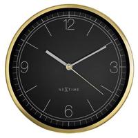 Wandklok 25cm-Geruisloos-Groen/Turkoois/Wit/Zwart-Metaal-NeXtime 'Bolero' - thumbnail