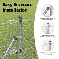 VidaXL Afrasteringspaal zilver 25 x 0,5 m (25 x 25 mm gaas) staal - thumbnail