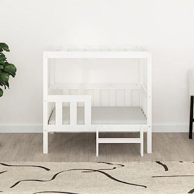VidaXL Hondenmand 95,5x73,5x90 cm massief grenenhout wit VidaXL Hondenmand 95,5x73,5x90 cm massief grenenhout wit