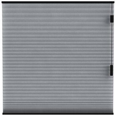 Fenstr plisségordijn Seattle dubbel 25mm lichtdoorlatend - antraciet (20711) - Leen Bakker