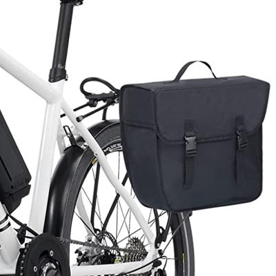 VidaXL Fietstas voor bagagedrager enkel waterdicht 21 l zwart - thumbnail