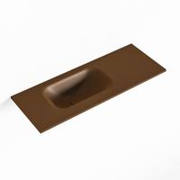 MONDIAZ EDEN Rust solid surface inleg wastafel voor toiletmeubel 60cm. Positie wasbak links - thumbnail