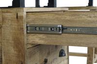 Bureau DKD Home Decor 160 x 80 x 75 cm Metaal Mangohout - thumbnail