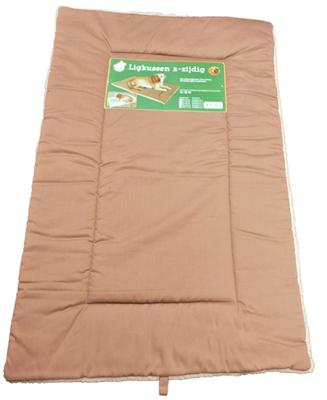 Ligkussen Cozy Duo bruin/wit 88x55 cm Slaapplezier Gebr. de Boon - Gebr de boon