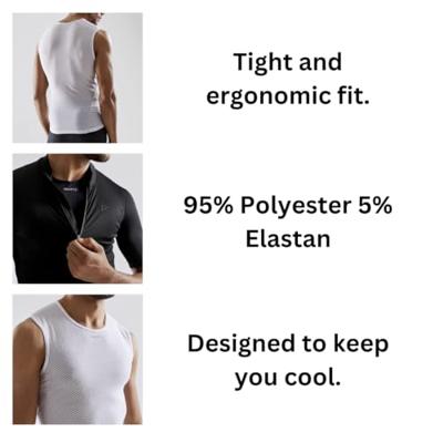 Sportshirt heren mouwloos - PRO Cool Mesh Superlight - Naadloze tanktop sneldrogend - Ademend