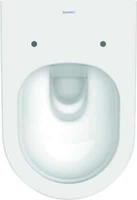 Toilet Duravit D-Neo HygieneGlaze Wand Rimless Diepspoel 54 cm Durafix Hoogglans Wit - thumbnail
