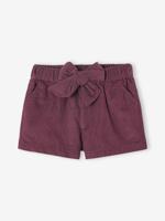 Baby short van ribfluweel aubergine - thumbnail
