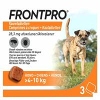 Frontpro kauwtabletten vlooienmiddel voor de hond M (4 tot 10 kg) 2 x 3 tabletten - thumbnail
