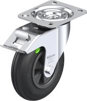 Blickle L-VWPP 125G-FI Zwenkwiel met rem Wieldiameter: 125 mm Draagvermogen (max.): 50 kg 1 stuk(s) - thumbnail