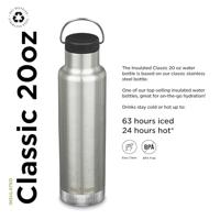 Klean Kanteen Thermosfles classic rvs met ringdop 592 ml - thumbnail