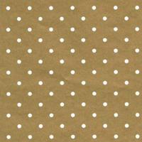 Cadeaupapier - Geschenkpapier - Gold with white dots 30 cm - thumbnail