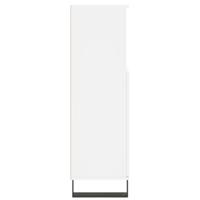 Badkamerkast 30x30x100 cm bewerkt hout wit - thumbnail