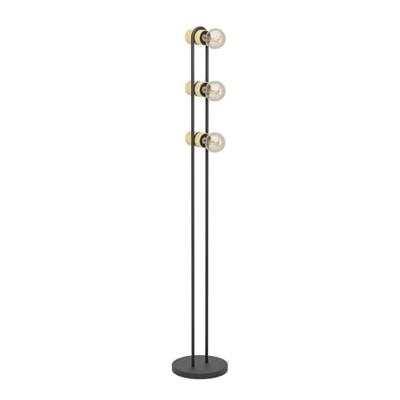 EGLO Chieveley Vloerlamp - E27 - 140,5 cm - Zwart|Bruin