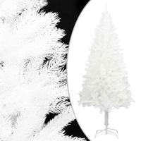 VidaXL Kunstkerstboom met levensechte naalden 240 cm wit - thumbnail