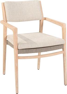 Julia stapelbare dining stoel brushed teak incl. 2 kussens 59x64x86 cm 4SO - 4so Julia stapelbare dining stoel brushed teak incl. 2 kussens 59x64x86 cm 4SO - 4so