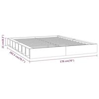 Bedframe massief hout wit 160x200 cm - thumbnail
