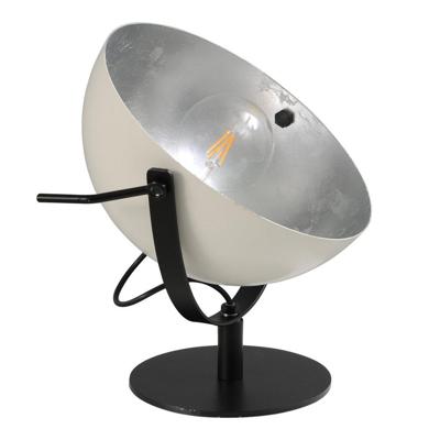 Masterlight StoereIndustria Uplighter 30cm wit met oudzilver - 4199-06-37-B