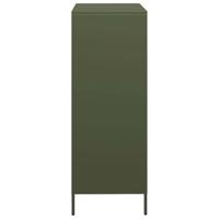 Hoge kast 39x35x103,5 cm staal olijfgroen - thumbnail