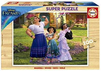 Super houten puzzel 100p Disney Encanto EDUCA meerkleurig Super houten puzzel 100p Disney Encanto EDUCA meerkleurig