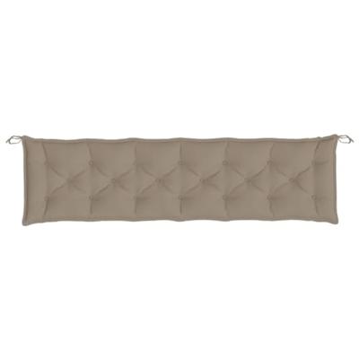 Tuinbankkussens 2 st 200x50x7 cm oxford stof taupe