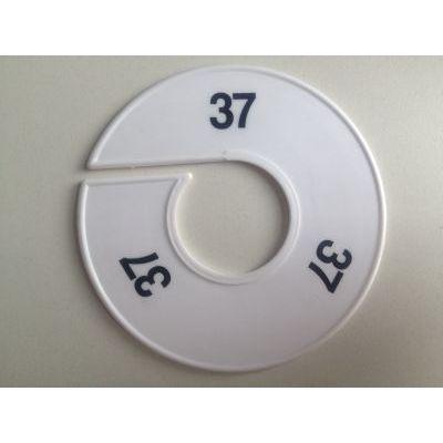 Maatring 11cm wit/zwart 37