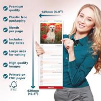 Labrador Retriever Blond Kalender 2026 Slimline - thumbnail