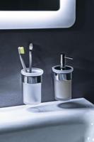 Bekerhouder Sapho Pirenei Hangend 6.9x10.5 cm Chroom / Satijnglas Sapho - thumbnail