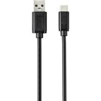 Renkforce USB-kabel USB 2.0 USB-C stekker, USB-A stekker 2.00 m Zwart Met anti-microbacterieel oppervlak RF-4695144 - thumbnail