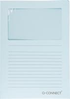 Q-CONNECT L-map met venster, 120 g/m², A4, pak van 100 stuks, lichtblauw - thumbnail