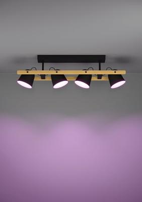 Eglo 4-lichts plafondlampHornwood-Z zwart - 900882