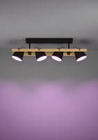 Eglo 4-lichts plafondlampHornwood-Z zwart - 900882 - thumbnail