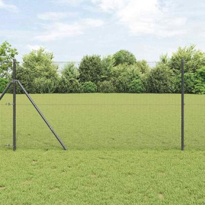 VidaXL Afrasteringspaal grijs 10 x 1,4 m (19 x 19 mm gaas)