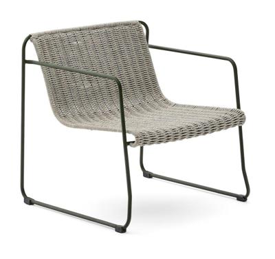 Kave Home Outdoor Fauteuil 'Maurina' Touw en staal, kleur Grijs