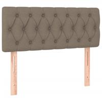 Boxspring met matras stof taupe 120x200 cm - thumbnail