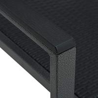 VidaXL Tuinstoel 2 st rattan-look kunststof zwart - thumbnail