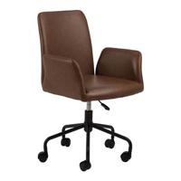 Bendt Bureaustoel 'Neya' PU, kleur Bruin - thumbnail