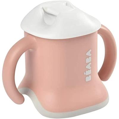 3-in-1-meegroeibeker 'Evoluclip' van BEABA old pink